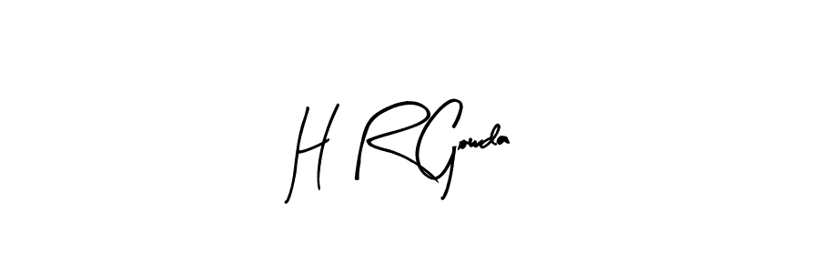 Also You can easily find your signature by using the search form. We will create H R Gowda name handwritten signature images for you free of cost using Arty Signature sign style. H R Gowda signature style 8 images and pictures png