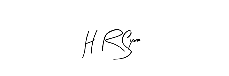 How to make H R Sipra signature? Arty Signature is a professional autograph style. Create handwritten signature for H R Sipra name. H R Sipra signature style 8 images and pictures png