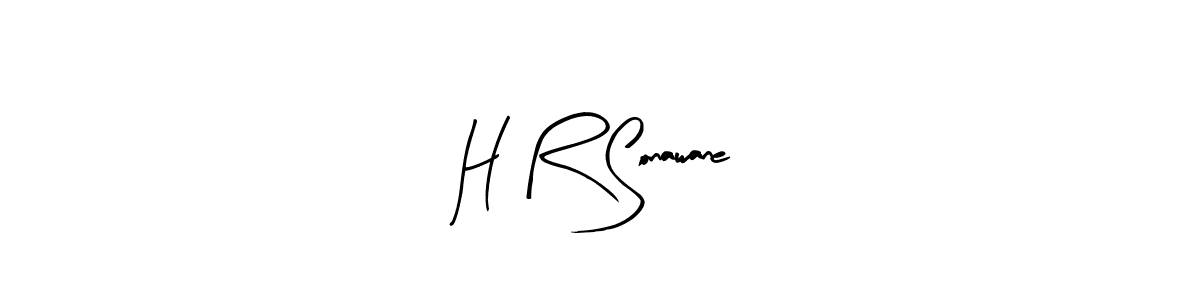 Design your own signature with our free online signature maker. With this signature software, you can create a handwritten (Arty Signature) signature for name H R Sonawane. H R Sonawane signature style 8 images and pictures png