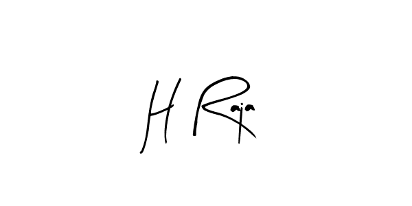 Arty Signature is a professional signature style that is perfect for those who want to add a touch of class to their signature. It is also a great choice for those who want to make their signature more unique. Get H Raja name to fancy signature for free. H Raja signature style 8 images and pictures png