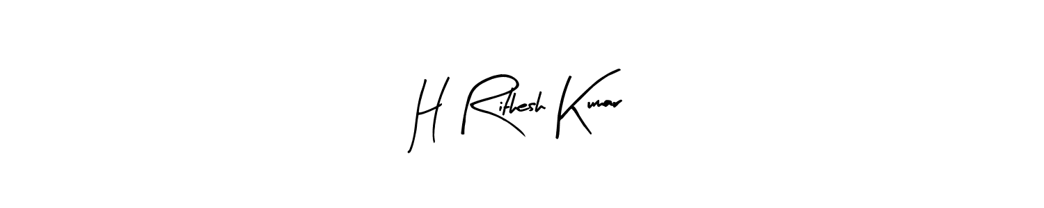 Also You can easily find your signature by using the search form. We will create H Rithesh Kumar name handwritten signature images for you free of cost using Arty Signature sign style. H Rithesh Kumar signature style 8 images and pictures png