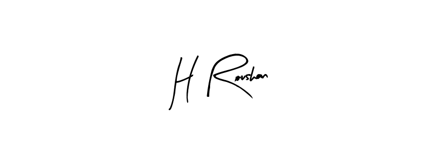 It looks lik you need a new signature style for name H Roushan. Design unique handwritten (Arty Signature) signature with our free signature maker in just a few clicks. H Roushan signature style 8 images and pictures png