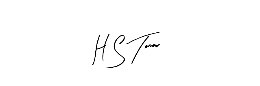 Arty Signature is a professional signature style that is perfect for those who want to add a touch of class to their signature. It is also a great choice for those who want to make their signature more unique. Get H S Tomar name to fancy signature for free. H S Tomar signature style 8 images and pictures png