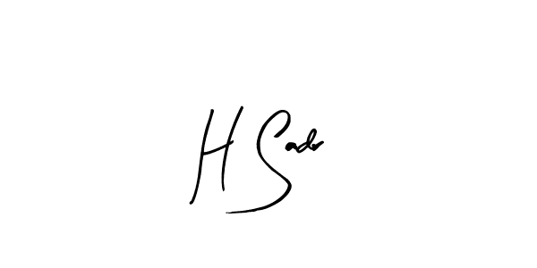 H Sadr stylish signature style. Best Handwritten Sign (Arty Signature) for my name. Handwritten Signature Collection Ideas for my name H Sadr. H Sadr signature style 8 images and pictures png