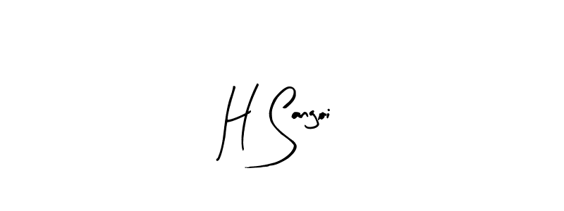 if you are searching for the best signature style for your name H Sangoi. so please give up your signature search. here we have designed multiple signature styles  using Arty Signature. H Sangoi signature style 8 images and pictures png