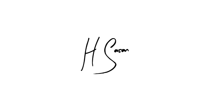 Design your own signature with our free online signature maker. With this signature software, you can create a handwritten (Arty Signature) signature for name H Sasan. H Sasan signature style 8 images and pictures png