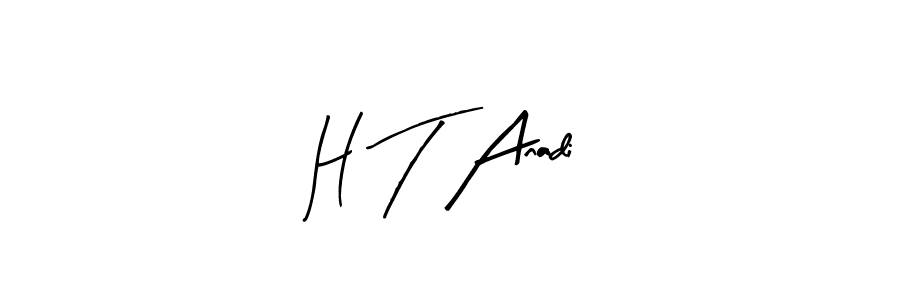 if you are searching for the best signature style for your name H T Anadi. so please give up your signature search. here we have designed multiple signature styles  using Arty Signature. H T Anadi signature style 8 images and pictures png