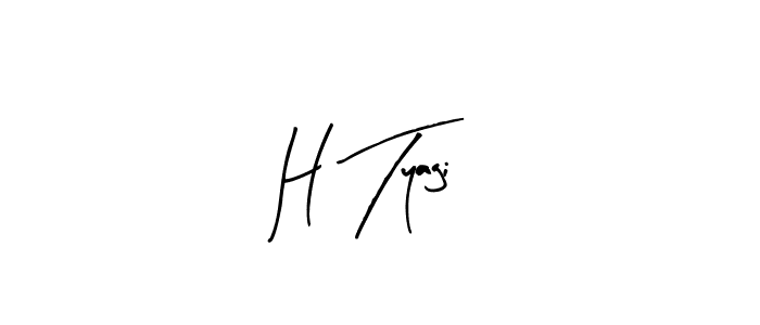 Similarly Arty Signature is the best handwritten signature design. Signature creator online .You can use it as an online autograph creator for name H Tyagi. H Tyagi signature style 8 images and pictures png