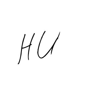 Create a beautiful signature design for name H U. With this signature (Arty Signature) fonts, you can make a handwritten signature for free. H U signature style 8 images and pictures png