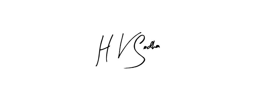Also we have H V Sodha name is the best signature style. Create professional handwritten signature collection using Arty Signature autograph style. H V Sodha signature style 8 images and pictures png