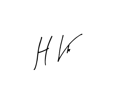 H Vk stylish signature style. Best Handwritten Sign (Arty Signature) for my name. Handwritten Signature Collection Ideas for my name H Vk. H Vk signature style 8 images and pictures png