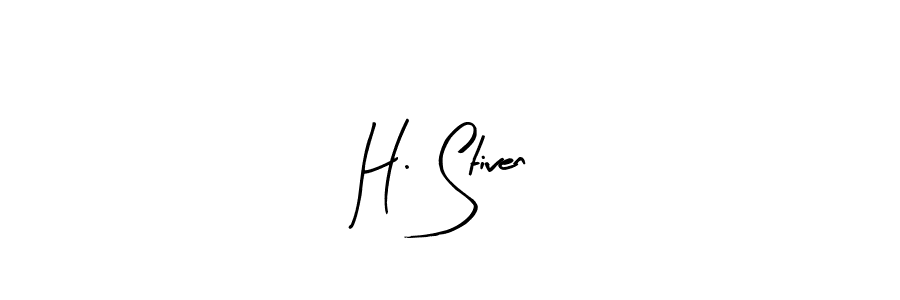 How to make H. Stiven signature? Arty Signature is a professional autograph style. Create handwritten signature for H. Stiven name. H. Stiven signature style 8 images and pictures png