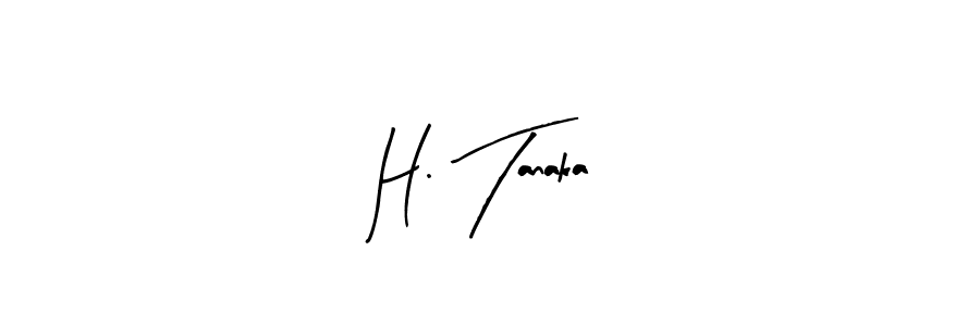 Create a beautiful signature design for name H. Tanaka. With this signature (Arty Signature) fonts, you can make a handwritten signature for free. H. Tanaka signature style 8 images and pictures png