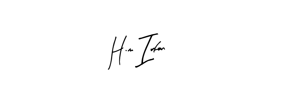 if you are searching for the best signature style for your name H.m Irfan. so please give up your signature search. here we have designed multiple signature styles  using Arty Signature. H.m Irfan signature style 8 images and pictures png