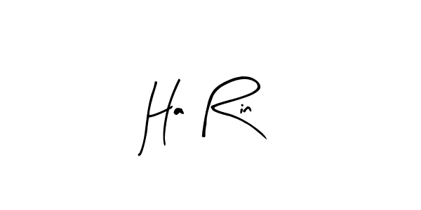 Arty Signature is a professional signature style that is perfect for those who want to add a touch of class to their signature. It is also a great choice for those who want to make their signature more unique. Get Ha Rin name to fancy signature for free. Ha Rin signature style 8 images and pictures png