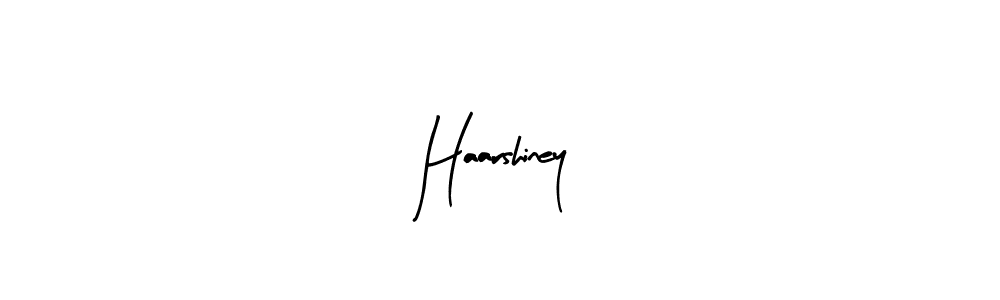 Use a signature maker to create a handwritten signature online. With this signature software, you can design (Arty Signature) your own signature for name Haarshiney. Haarshiney signature style 8 images and pictures png