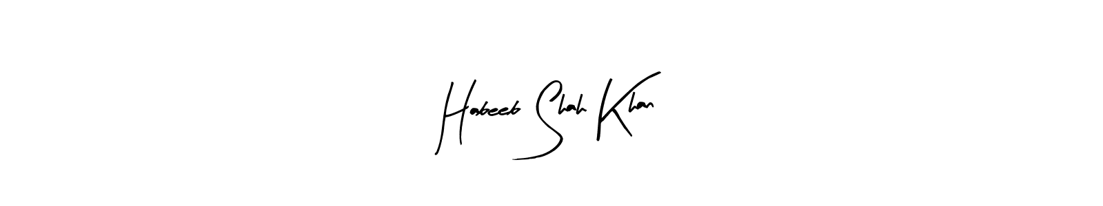 Habeeb Shah Khan stylish signature style. Best Handwritten Sign (Arty Signature) for my name. Handwritten Signature Collection Ideas for my name Habeeb Shah Khan. Habeeb Shah Khan signature style 8 images and pictures png