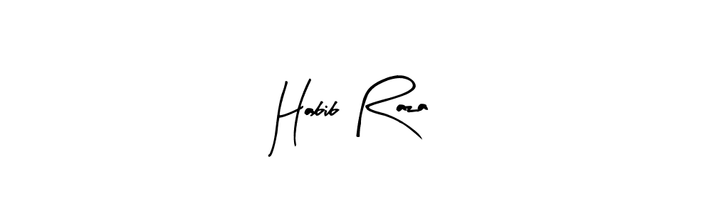 Use a signature maker to create a handwritten signature online. With this signature software, you can design (Arty Signature) your own signature for name Habib Raza. Habib Raza signature style 8 images and pictures png