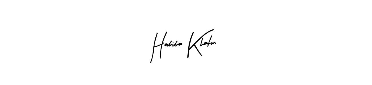 Similarly Arty Signature is the best handwritten signature design. Signature creator online .You can use it as an online autograph creator for name Habiba Khatun. Habiba Khatun signature style 8 images and pictures png