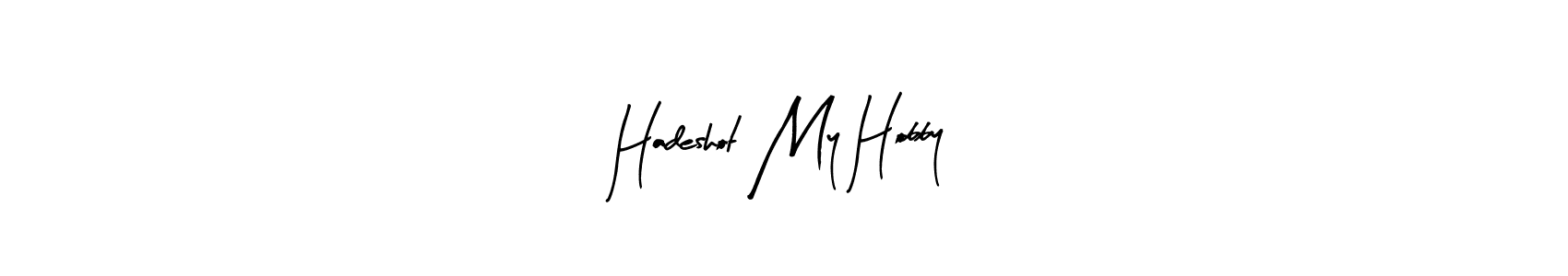 You can use this online signature creator to create a handwritten signature for the name Hadeshot My Hobby. This is the best online autograph maker. Hadeshot My Hobby signature style 8 images and pictures png