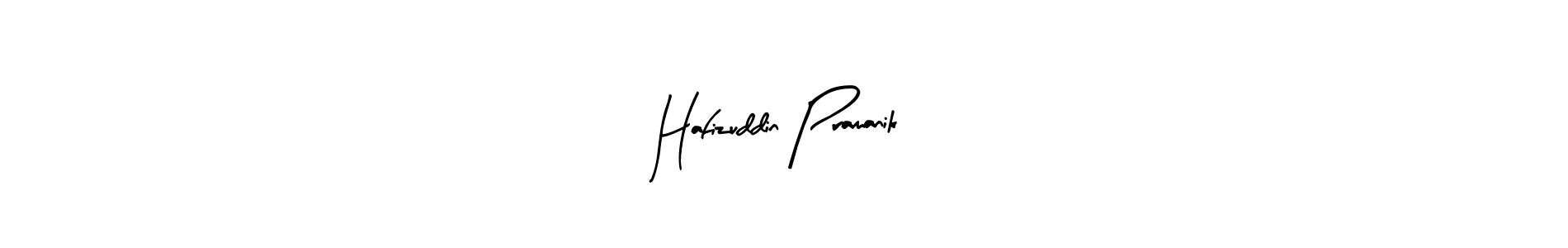 How to make Hafizuddin Pramanik name signature. Use Arty Signature style for creating short signs online. This is the latest handwritten sign. Hafizuddin Pramanik signature style 8 images and pictures png