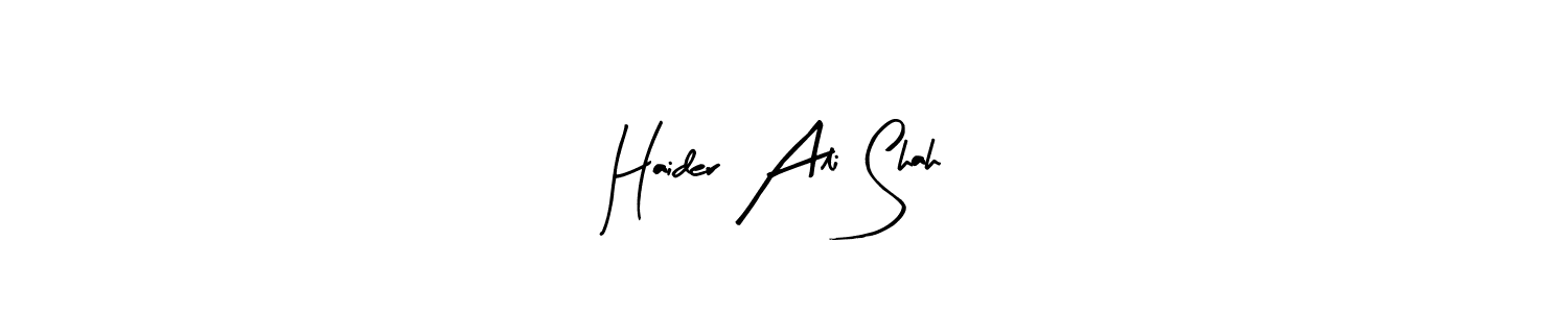 How to make Haider Ali Shah signature? Arty Signature is a professional autograph style. Create handwritten signature for Haider Ali Shah name. Haider Ali Shah signature style 8 images and pictures png