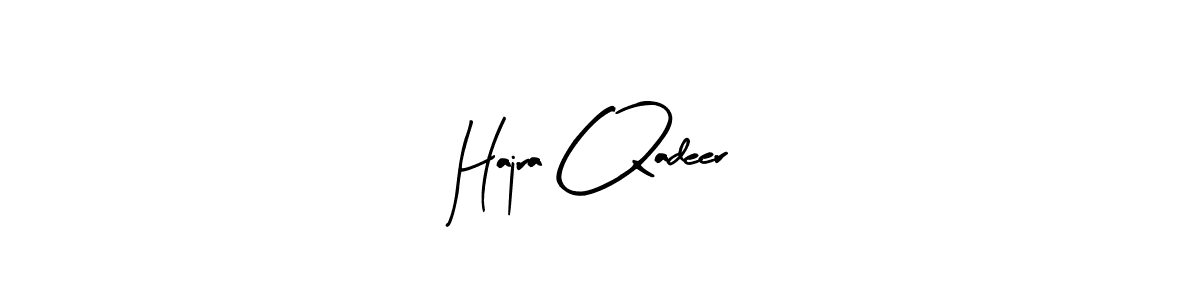 Use a signature maker to create a handwritten signature online. With this signature software, you can design (Arty Signature) your own signature for name Hajra Qadeer. Hajra Qadeer signature style 8 images and pictures png