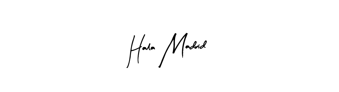 Arty Signature is a professional signature style that is perfect for those who want to add a touch of class to their signature. It is also a great choice for those who want to make their signature more unique. Get Hala Madrid name to fancy signature for free. Hala Madrid signature style 8 images and pictures png
