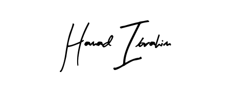 Hamad Ibrahim stylish signature style. Best Handwritten Sign (Arty Signature) for my name. Handwritten Signature Collection Ideas for my name Hamad Ibrahim. Hamad Ibrahim signature style 8 images and pictures png