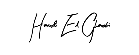 Designed for modern professionals: Hamdi El Gharbi name signature crafted with Arty Signature script. Ready for digital PDF workflows. Hamdi El Gharbi signature style 8 images and pictures png