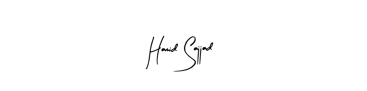 How to make Hamid Sajjad signature? Arty Signature is a professional autograph style. Create handwritten signature for Hamid Sajjad name. Hamid Sajjad signature style 8 images and pictures png