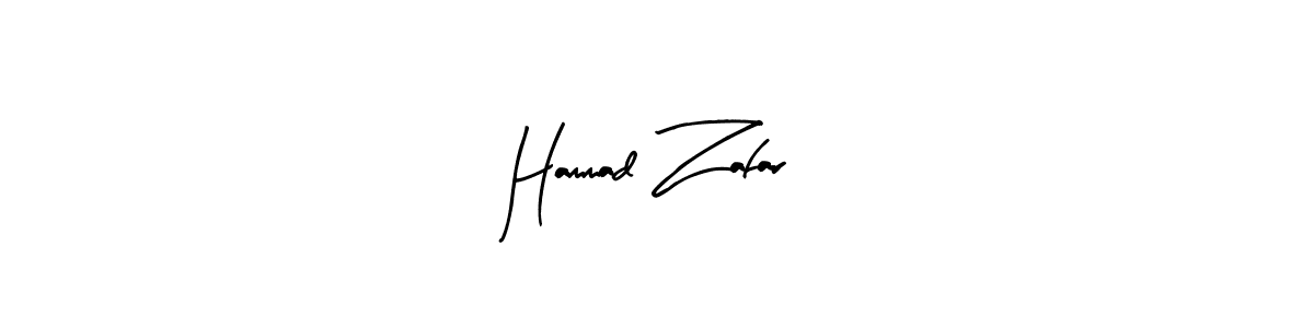Create a beautiful signature design for name Hammad Zafar. With this signature (Arty Signature) fonts, you can make a handwritten signature for free. Hammad Zafar signature style 8 images and pictures png
