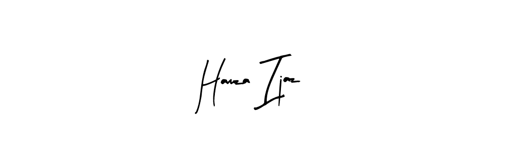 Make a beautiful signature design for name Hamza Ijaz. With this signature (Arty Signature) style, you can create a handwritten signature for free. Hamza Ijaz signature style 8 images and pictures png