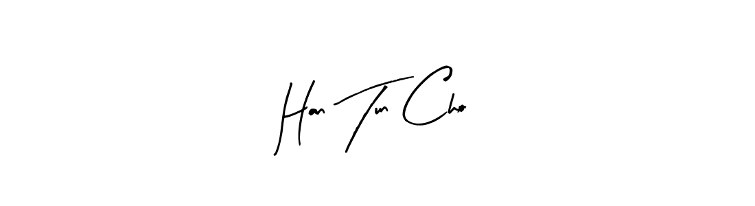 The best way (Arty Signature) to make a short signature is to pick only two or three words in your name. The name Han Tun Cho include a total of six letters. For converting this name. Han Tun Cho signature style 8 images and pictures png