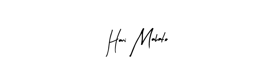 How to make Hani Mahato name signature. Use Arty Signature style for creating short signs online. This is the latest handwritten sign. Hani Mahato signature style 8 images and pictures png