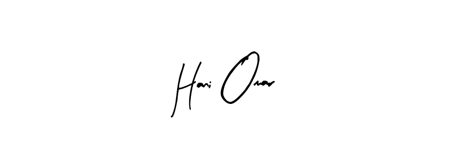 Use a signature maker to create a handwritten signature online. With this signature software, you can design (Arty Signature) your own signature for name Hani Omar. Hani Omar signature style 8 images and pictures png