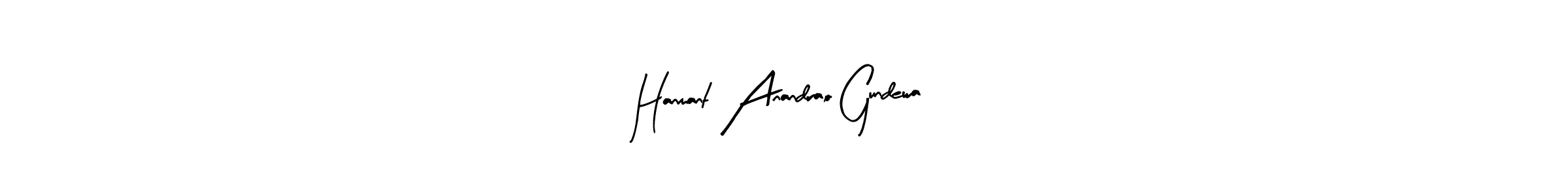 How to make Hanmant Anandrao Gundewa signature? Arty Signature is a professional autograph style. Create handwritten signature for Hanmant Anandrao Gundewa name. Hanmant Anandrao Gundewa signature style 8 images and pictures png