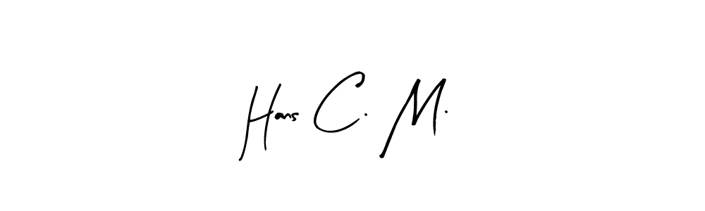 The best way (Arty Signature) to make a short signature is to pick only two or three words in your name. The name Hans C. M. include a total of six letters. For converting this name. Hans C. M. signature style 8 images and pictures png