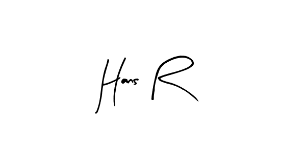 Similarly Arty Signature is the best handwritten signature design. Signature creator online .You can use it as an online autograph creator for name Hans R. Hans R signature style 8 images and pictures png