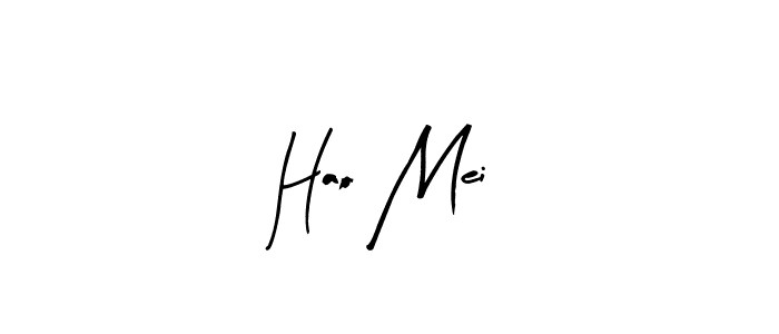 The best way (Arty Signature) to make a short signature is to pick only two or three words in your name. The name Hao Mei include a total of six letters. For converting this name. Hao Mei signature style 8 images and pictures png