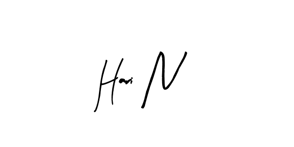 You should practise on your own different ways (Arty Signature) to write your name (Hari N) in signature. don't let someone else do it for you. Hari N signature style 8 images and pictures png