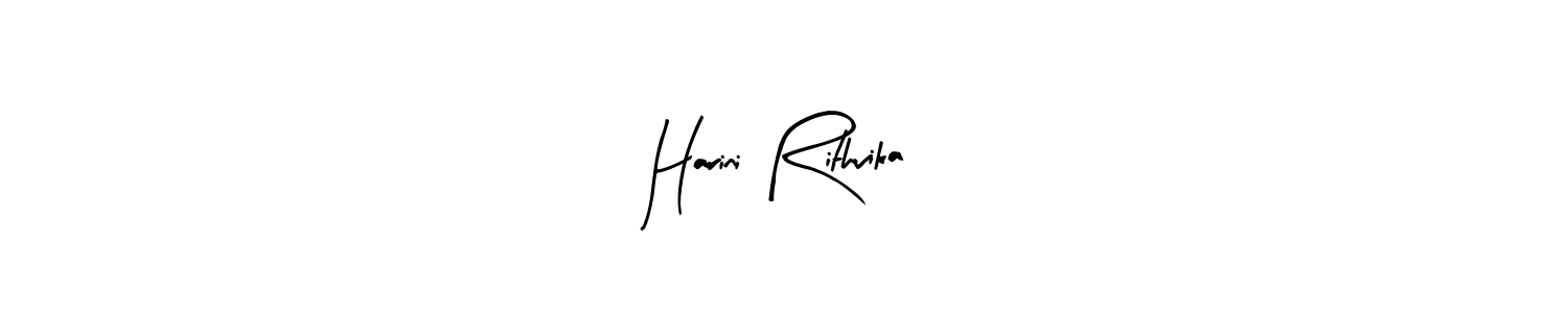 How to make Harini Rithvika signature? Arty Signature is a professional autograph style. Create handwritten signature for Harini Rithvika name. Harini Rithvika signature style 8 images and pictures png