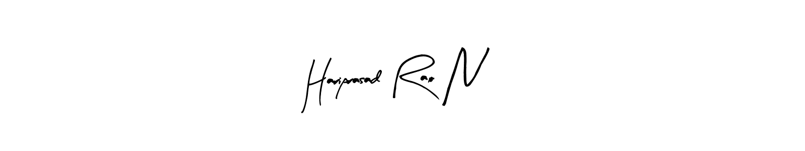 You should practise on your own different ways (Arty Signature) to write your name (Hariprasad Rao N) in signature. don't let someone else do it for you. Hariprasad Rao N signature style 8 images and pictures png