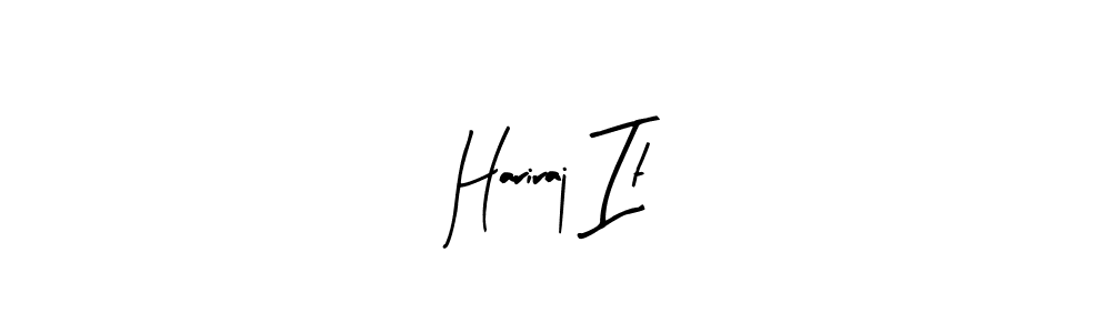 Use a signature maker to create a handwritten signature online. With this signature software, you can design (Arty Signature) your own signature for name Hariraj It. Hariraj It signature style 8 images and pictures png