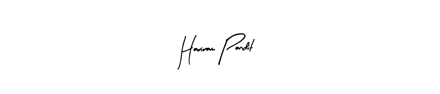 You should practise on your own different ways (Arty Signature) to write your name (Hariram Pandit) in signature. don't let someone else do it for you. Hariram Pandit signature style 8 images and pictures png