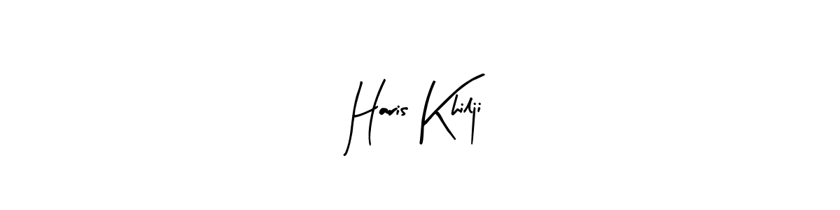 Make a beautiful signature design for name Haris Khilji. With this signature (Arty Signature) style, you can create a handwritten signature for free. Haris Khilji signature style 8 images and pictures png