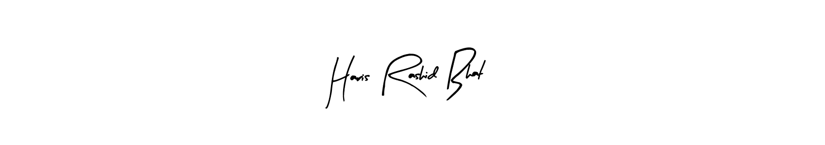 The best way (Arty Signature) to make a short signature is to pick only two or three words in your name. The name Haris Rashid Bhat include a total of six letters. For converting this name. Haris Rashid Bhat signature style 8 images and pictures png