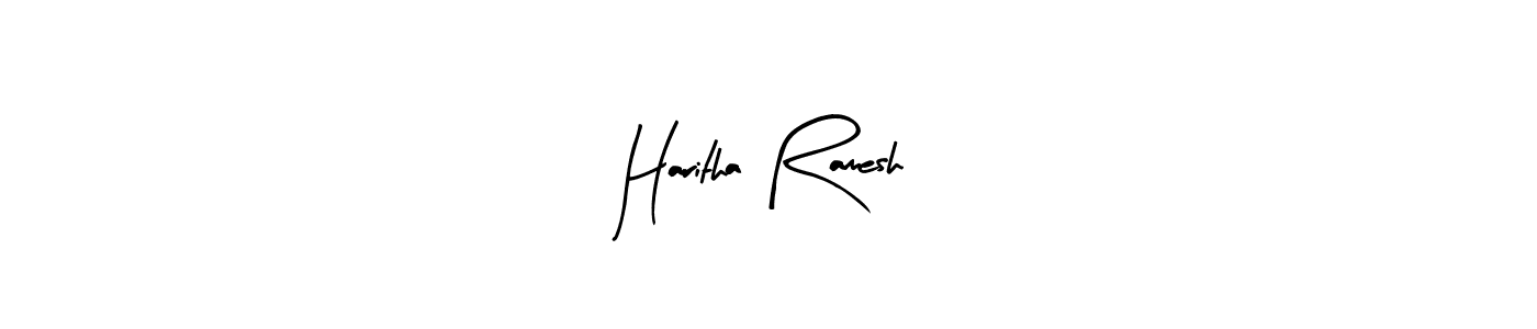 Make a beautiful signature design for name Haritha Ramesh. Use this online signature maker to create a handwritten signature for free. Haritha Ramesh signature style 8 images and pictures png