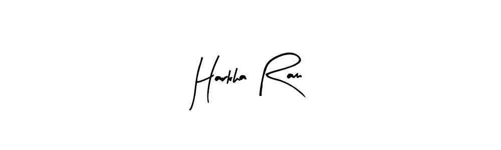 if you are searching for the best signature style for your name Harkha Ram. so please give up your signature search. here we have designed multiple signature styles  using Arty Signature. Harkha Ram signature style 8 images and pictures png