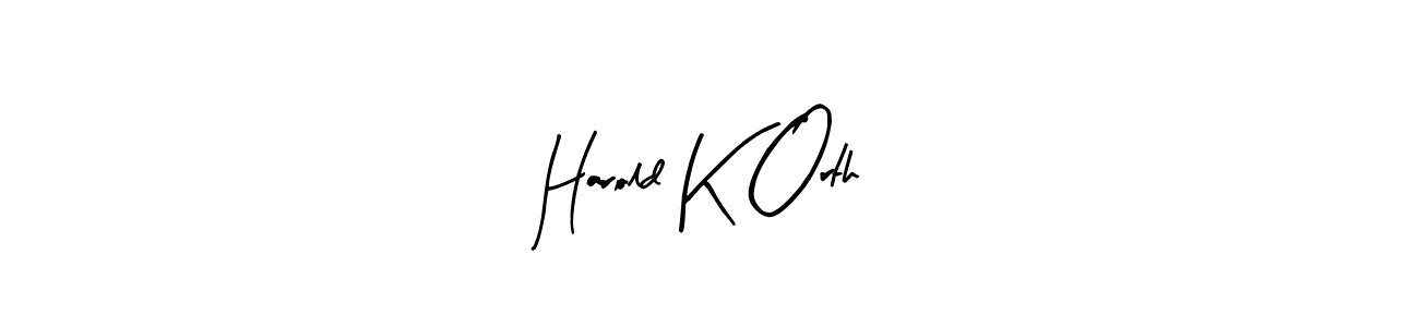 if you are searching for the best signature style for your name Harold K Orth. so please give up your signature search. here we have designed multiple signature styles  using Arty Signature. Harold K Orth signature style 8 images and pictures png